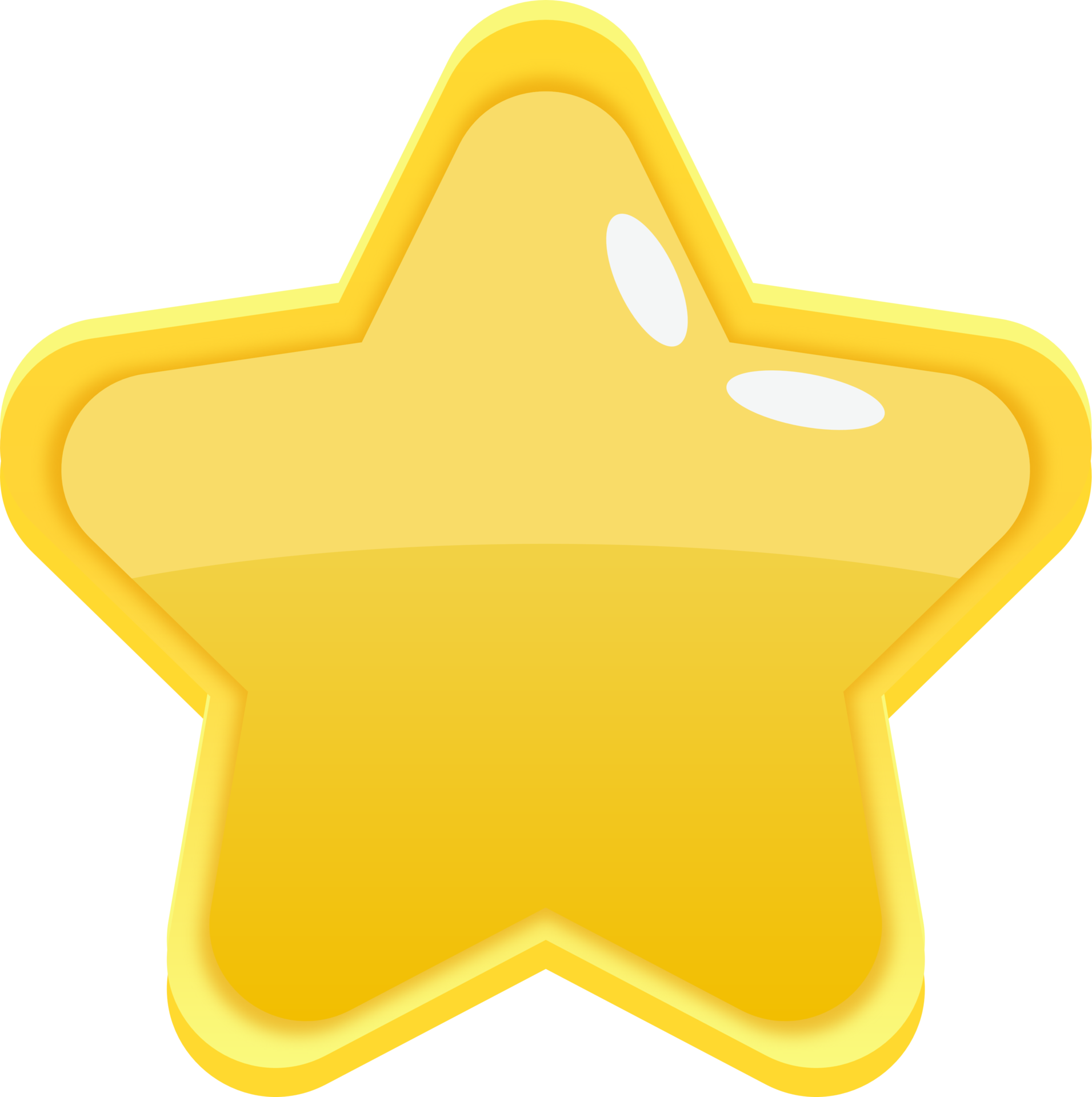 Yellow Cartoon Star Button 10983655 PNG