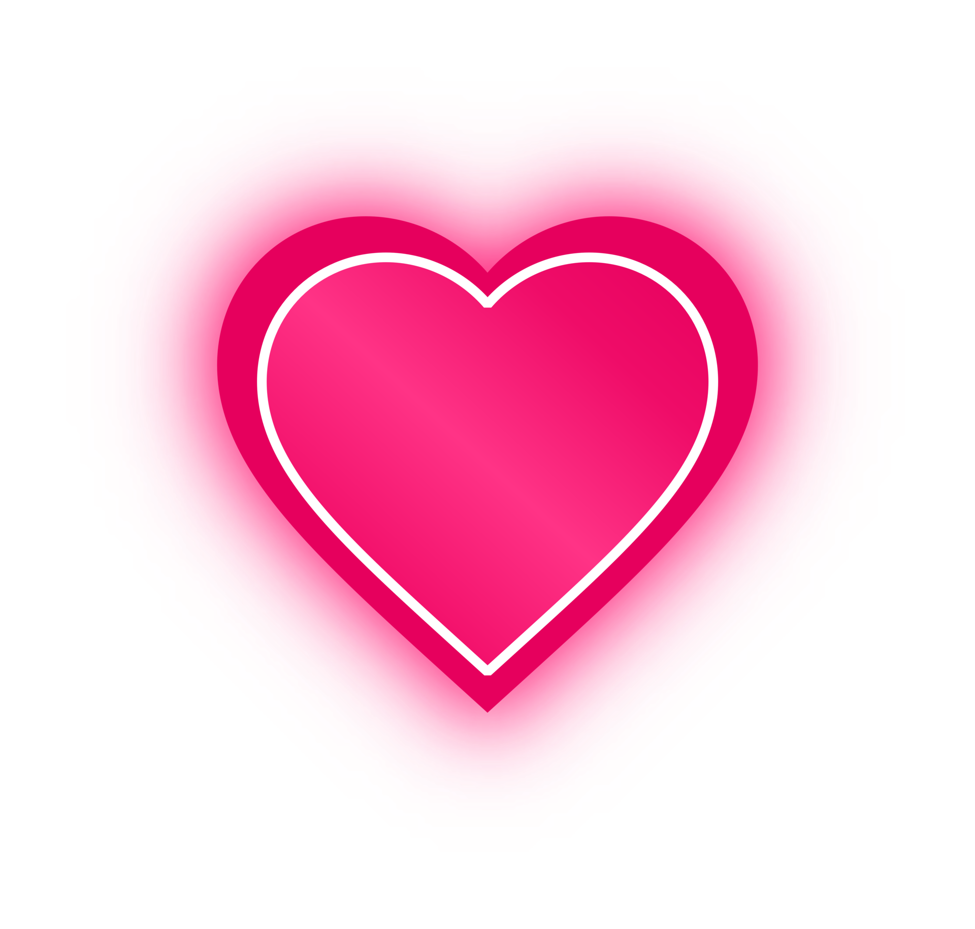 banner de corazón rosa neón, corazón de neón 10983705 PNG