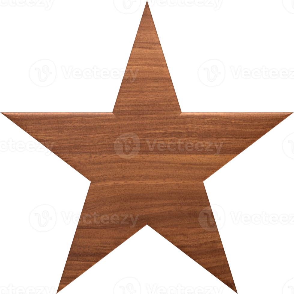 leeres Stern-Holzschild png