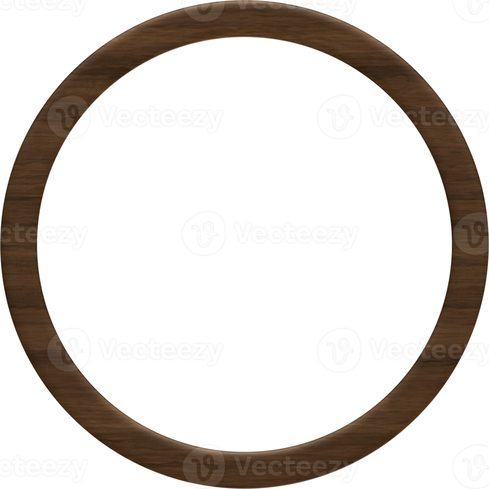 Wooden Round Frame png