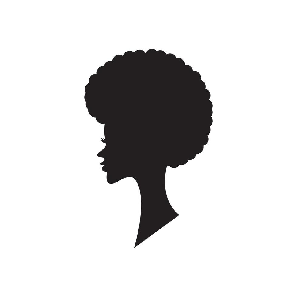 Silhouette of a woman. Vector illustration