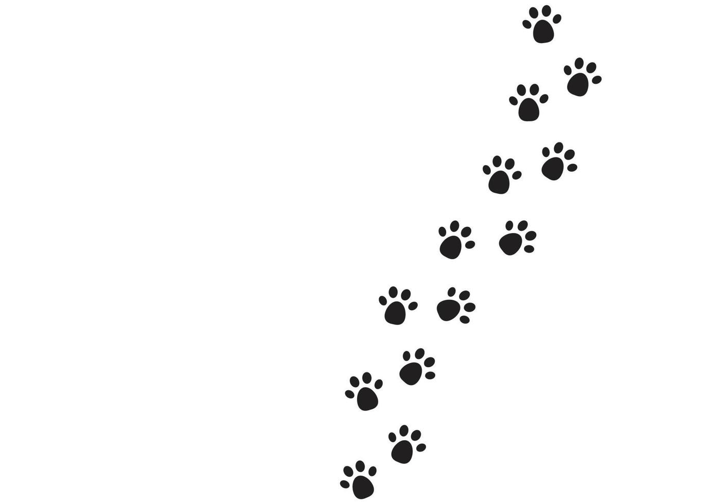 Beast steps in white background. vector illustration