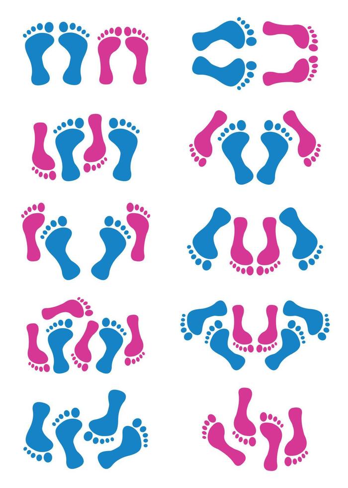Male and female fool color sign. vector illustration