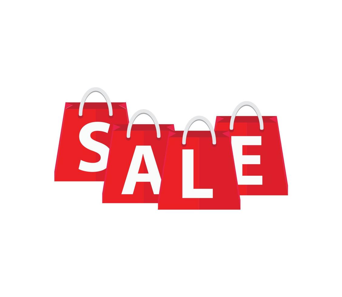 Shopping bags symbol. Sale vector illustration concept