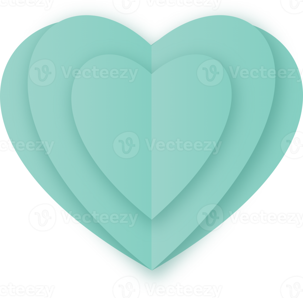 Paper Cut Heart png
