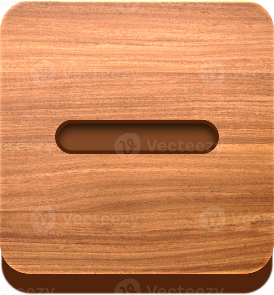 houten telefoon knop, houten icoon png