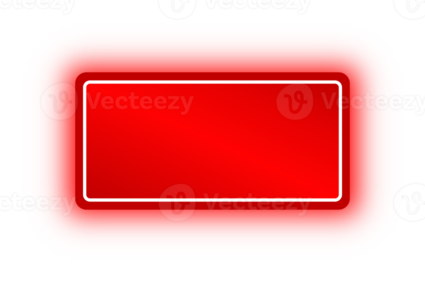 Neon Red Rectangle Banner, Neon Rectangle png