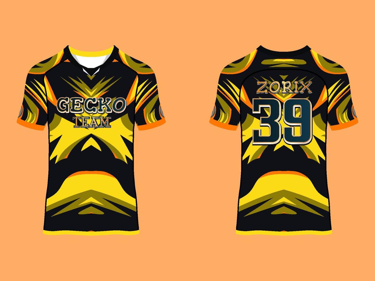 Raglan Sleeves Jersey Design vector