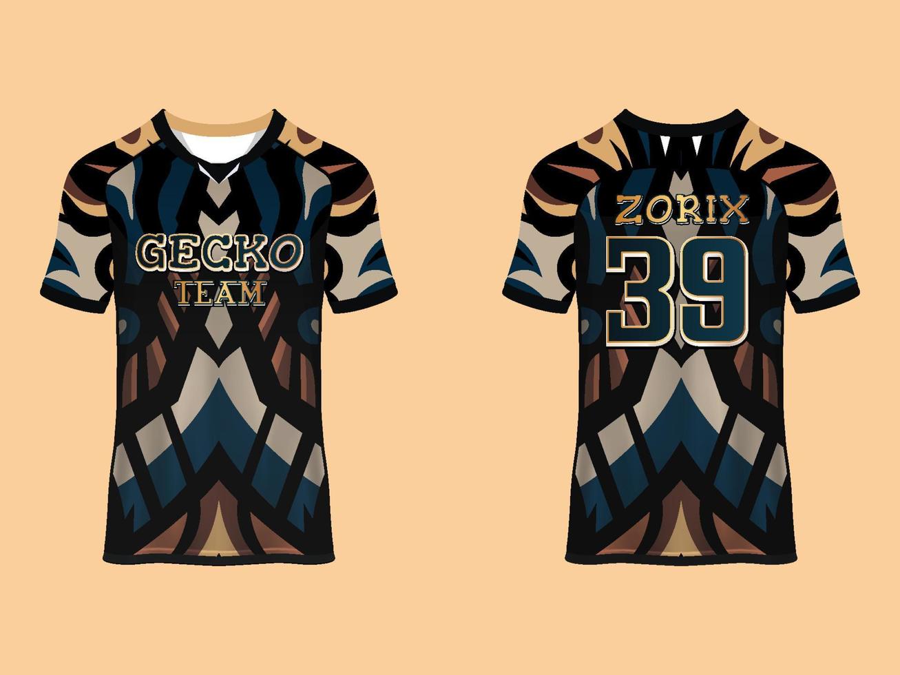 Raglan Sleeves Jersey Design vector