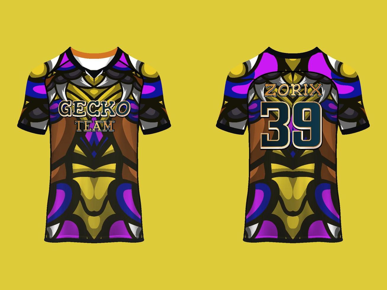 Raglan Sleeves Jersey Design vector