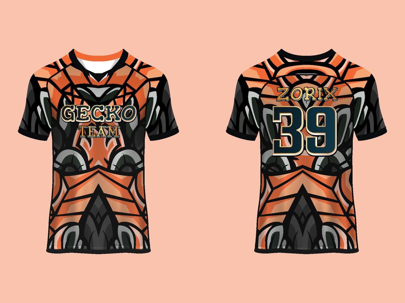 Raglan Sleeves Jersey Design vector