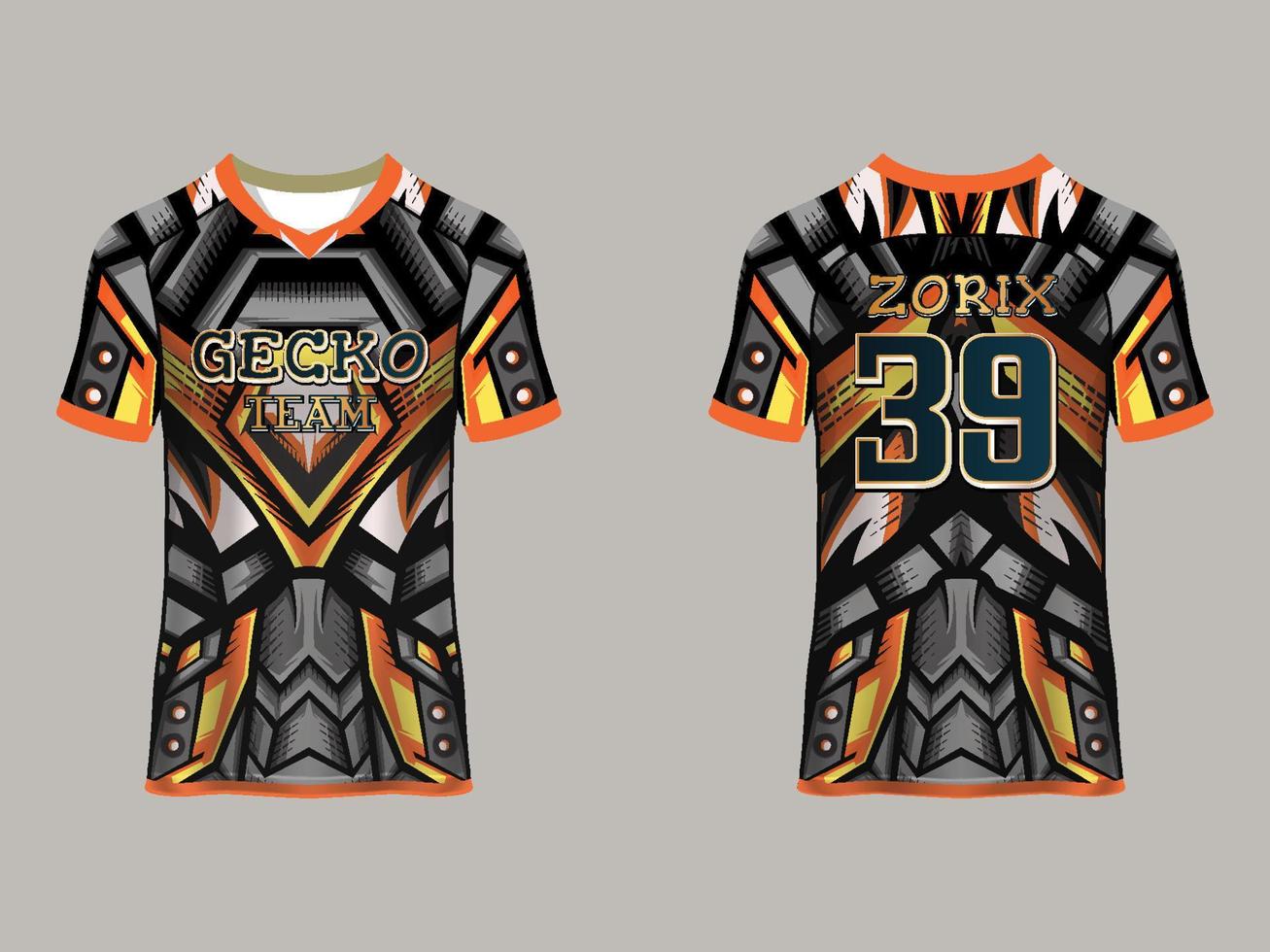 Raglan Sleeves Jersey Design vector