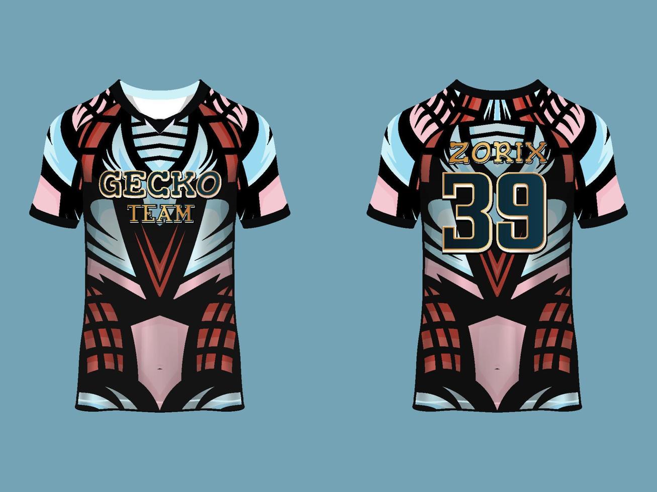 diseño de jersey con mangas raglán vector