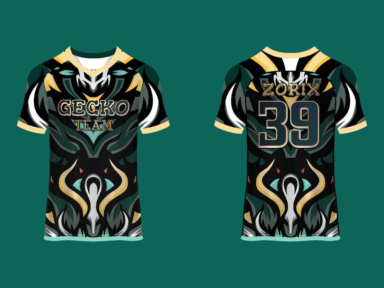 Raglan Sleeves Sports Jersey Design vector