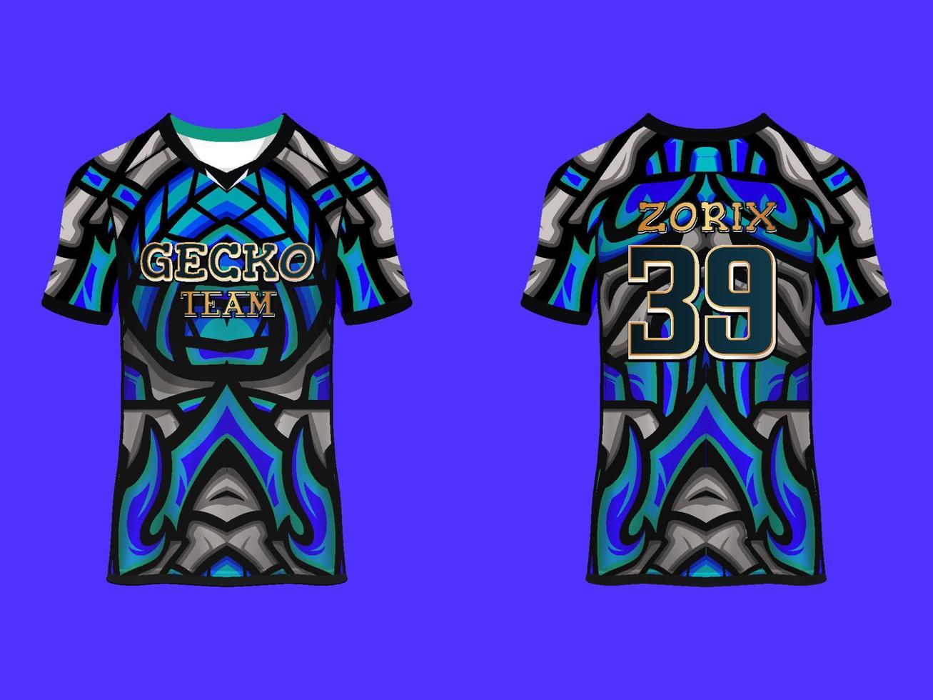 Raglan Sleeves Jersey Design vector