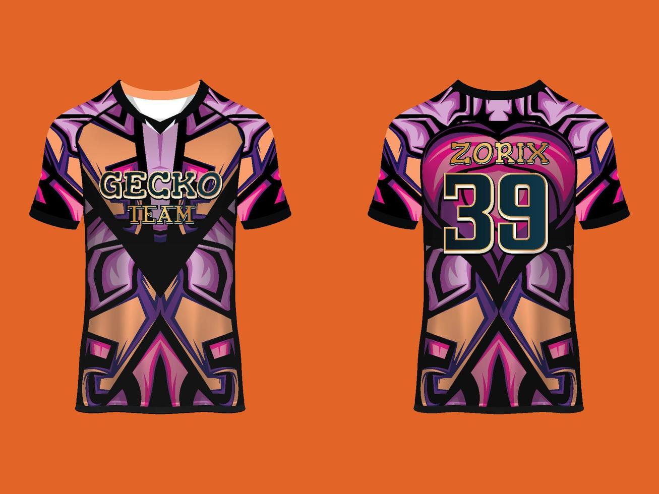 Raglan Sleeves Jersey Design vector