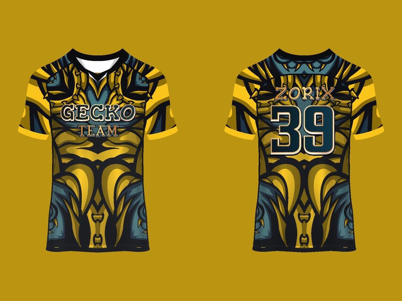 Raglan Sleeves Sports Jersey Design vector