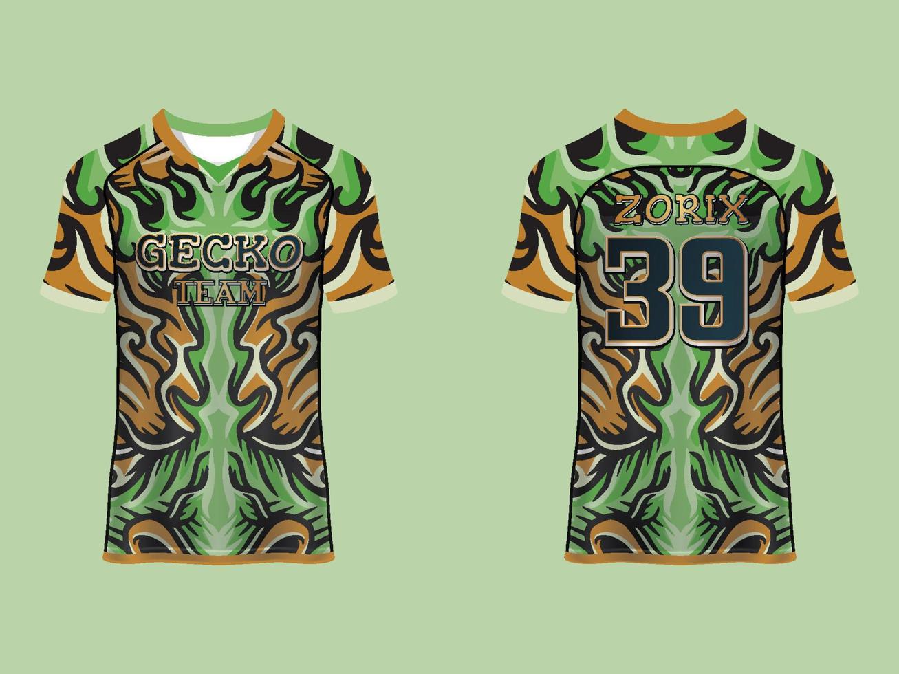 Raglan Sleeves Sports Jersey Design vector