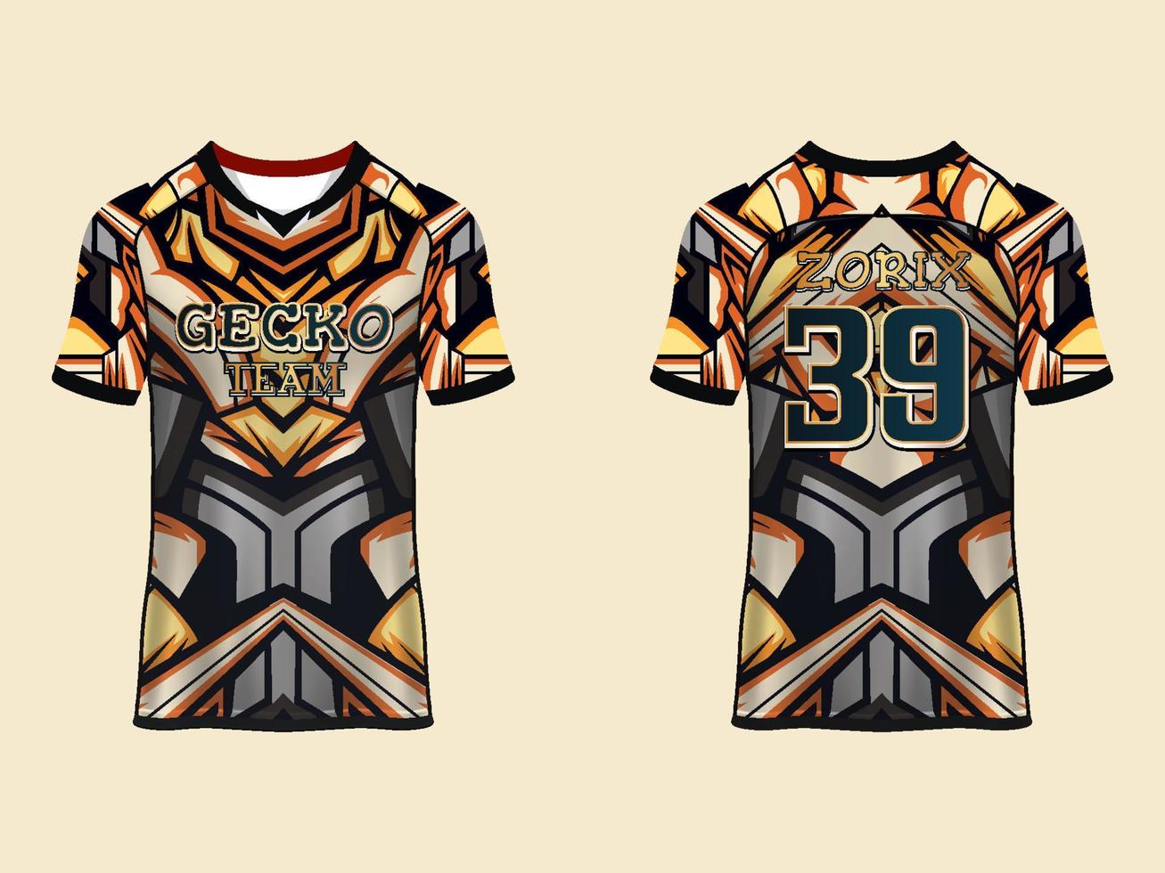 Raglan Sleeves Jersey Design vector