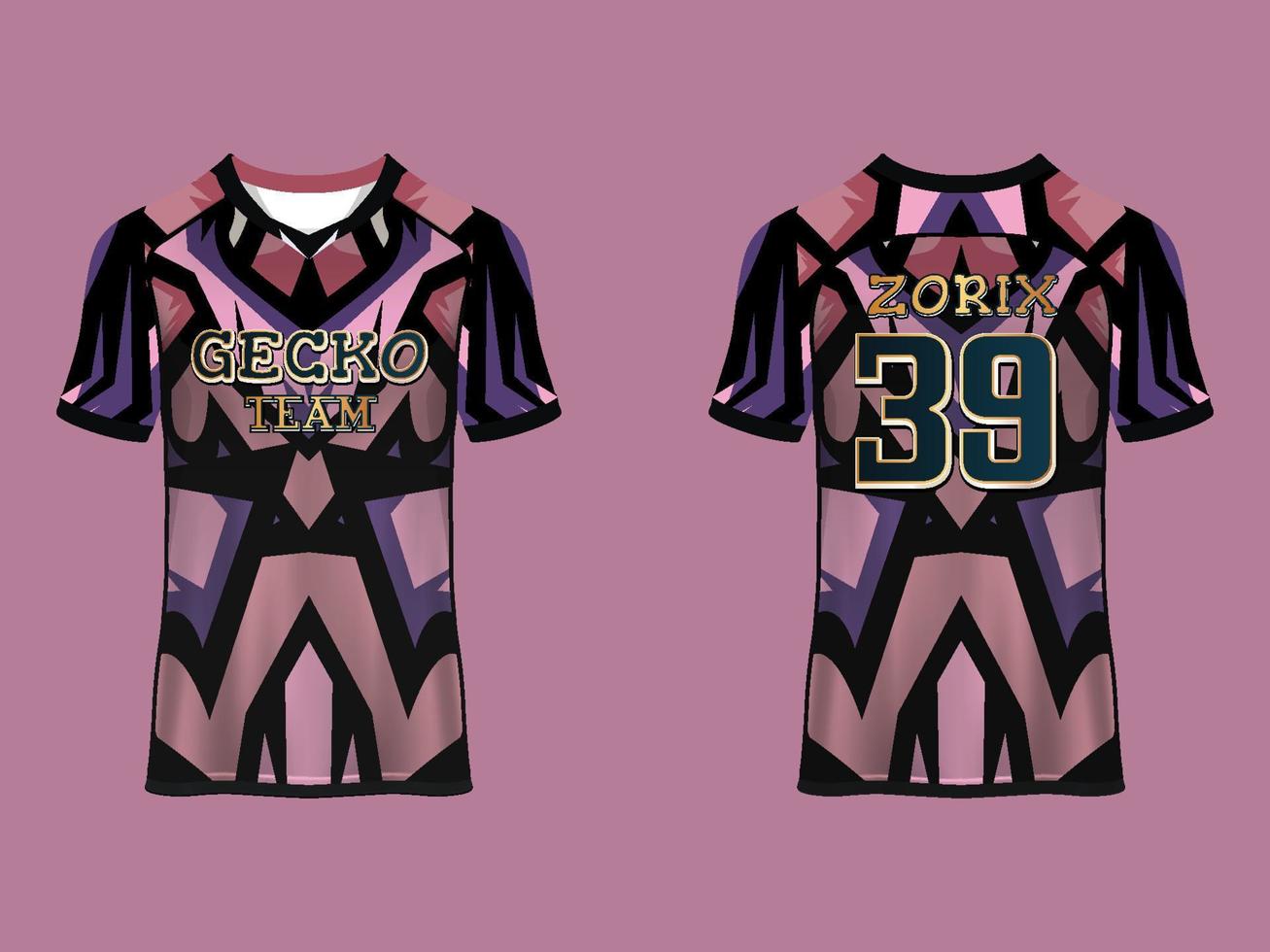 Raglan Sleeves Jersey Design vector