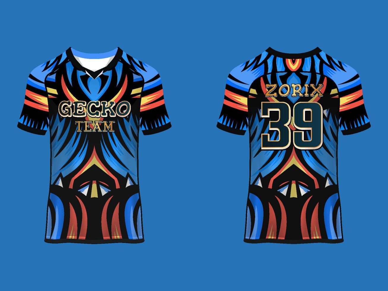 Raglan Sleeves Jersey Design vector