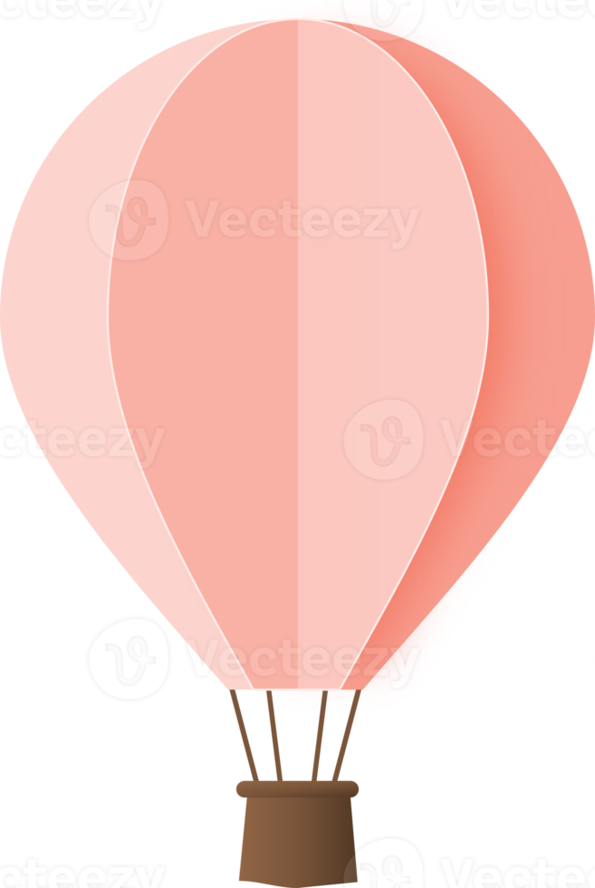 papper varm luft ballong, varm luft ballong papper skära png