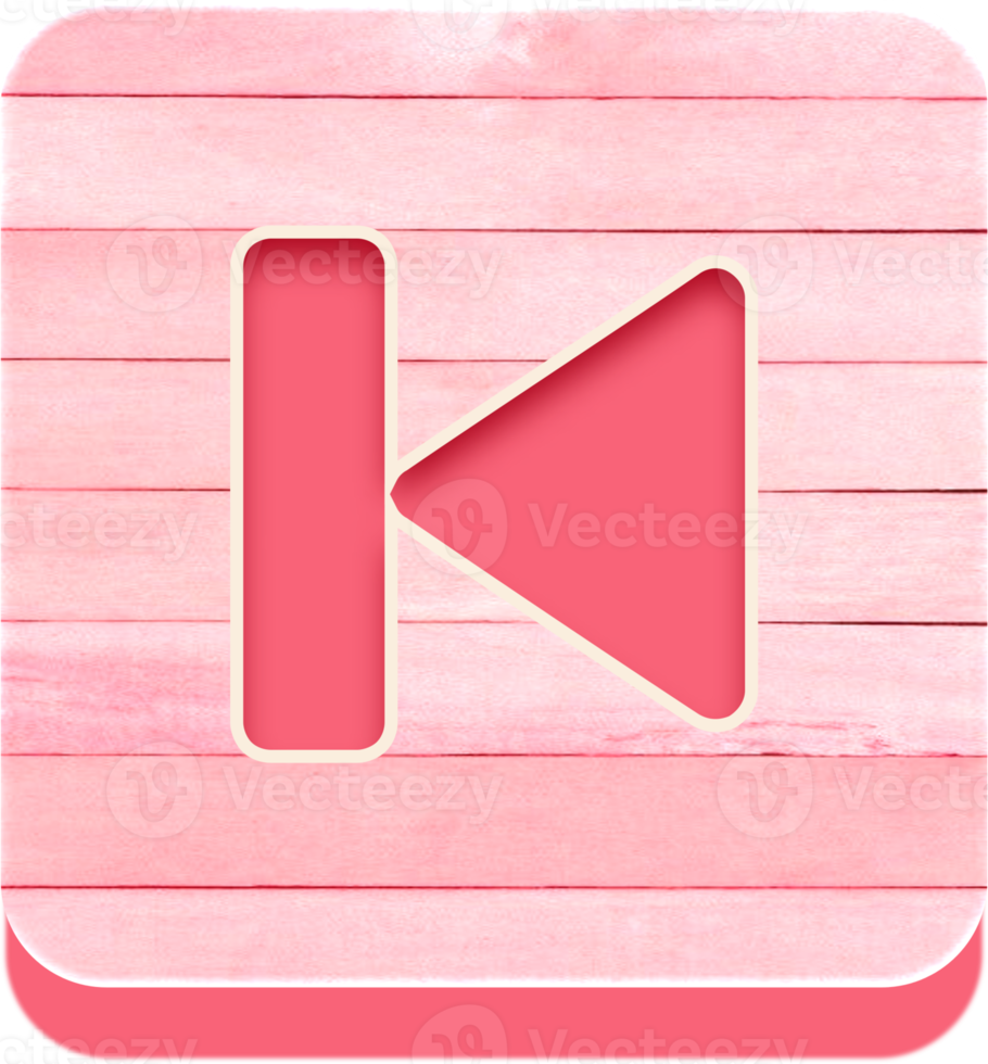 Wooden Play Back Button, Wooden Icon png