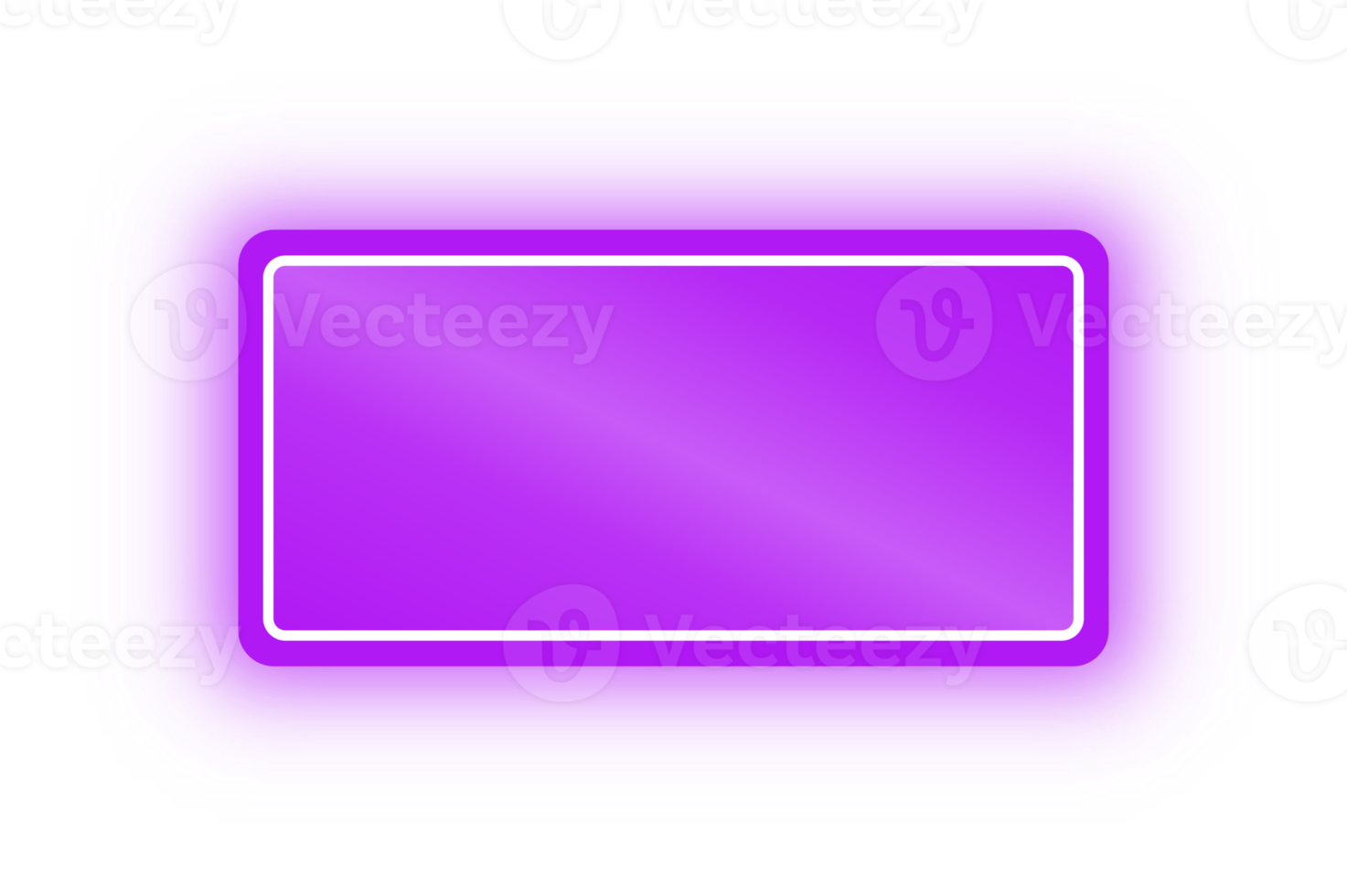 bannière rectangle néon violet, rectangle néon png