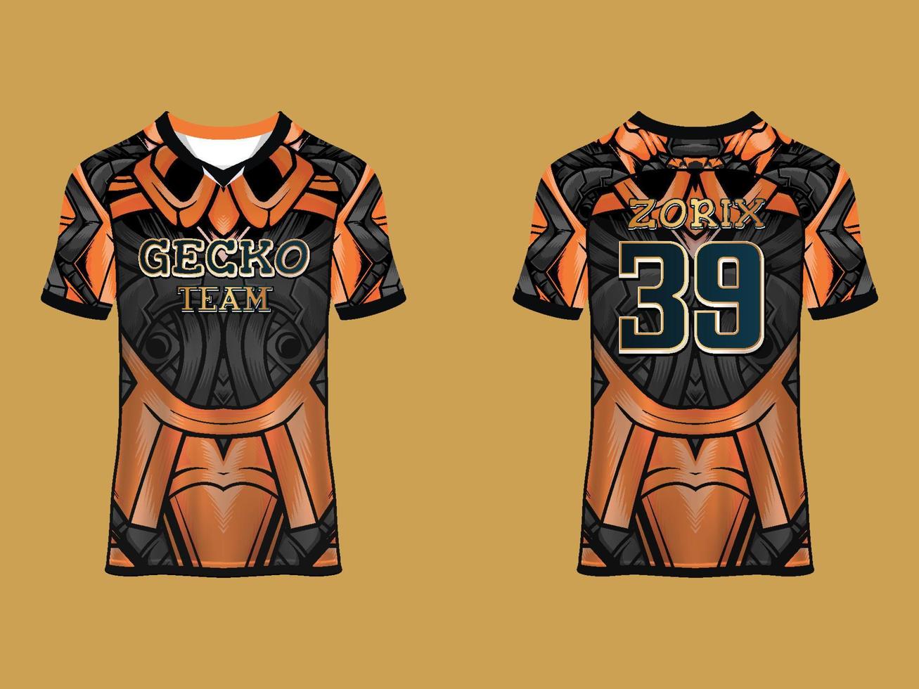 Raglan Sleeves Jersey Design vector