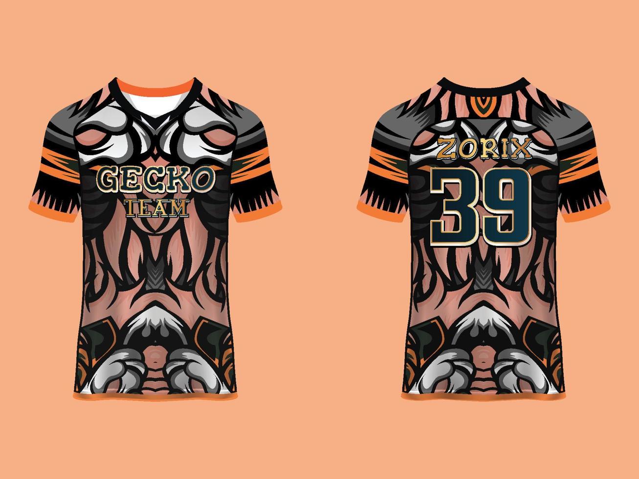 Raglan Sleeves Jersey Design vector