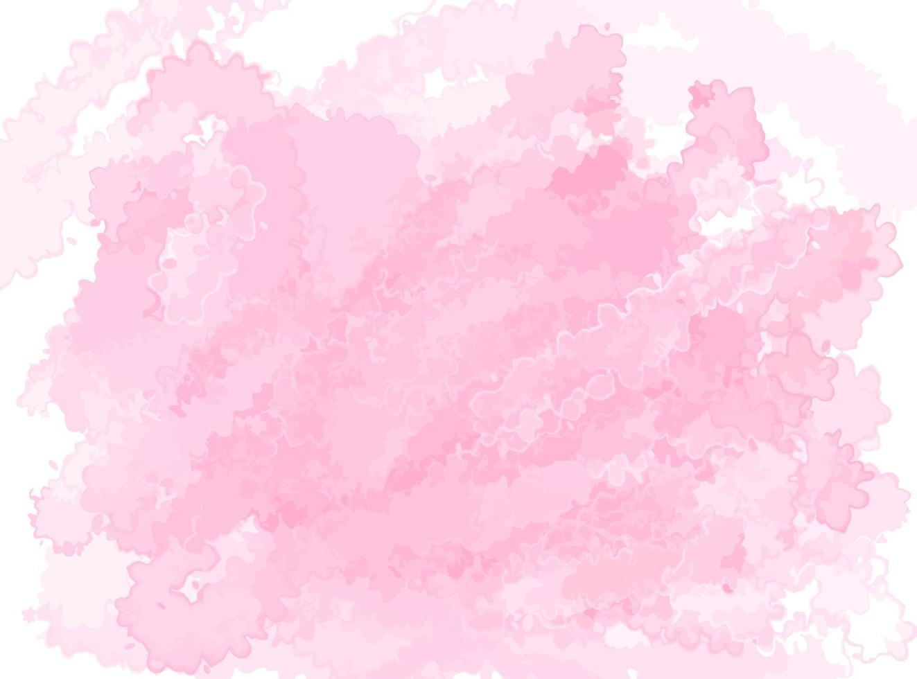 Watercolor coral watercolor background, soft pink cloud texture, background. Illustration vector