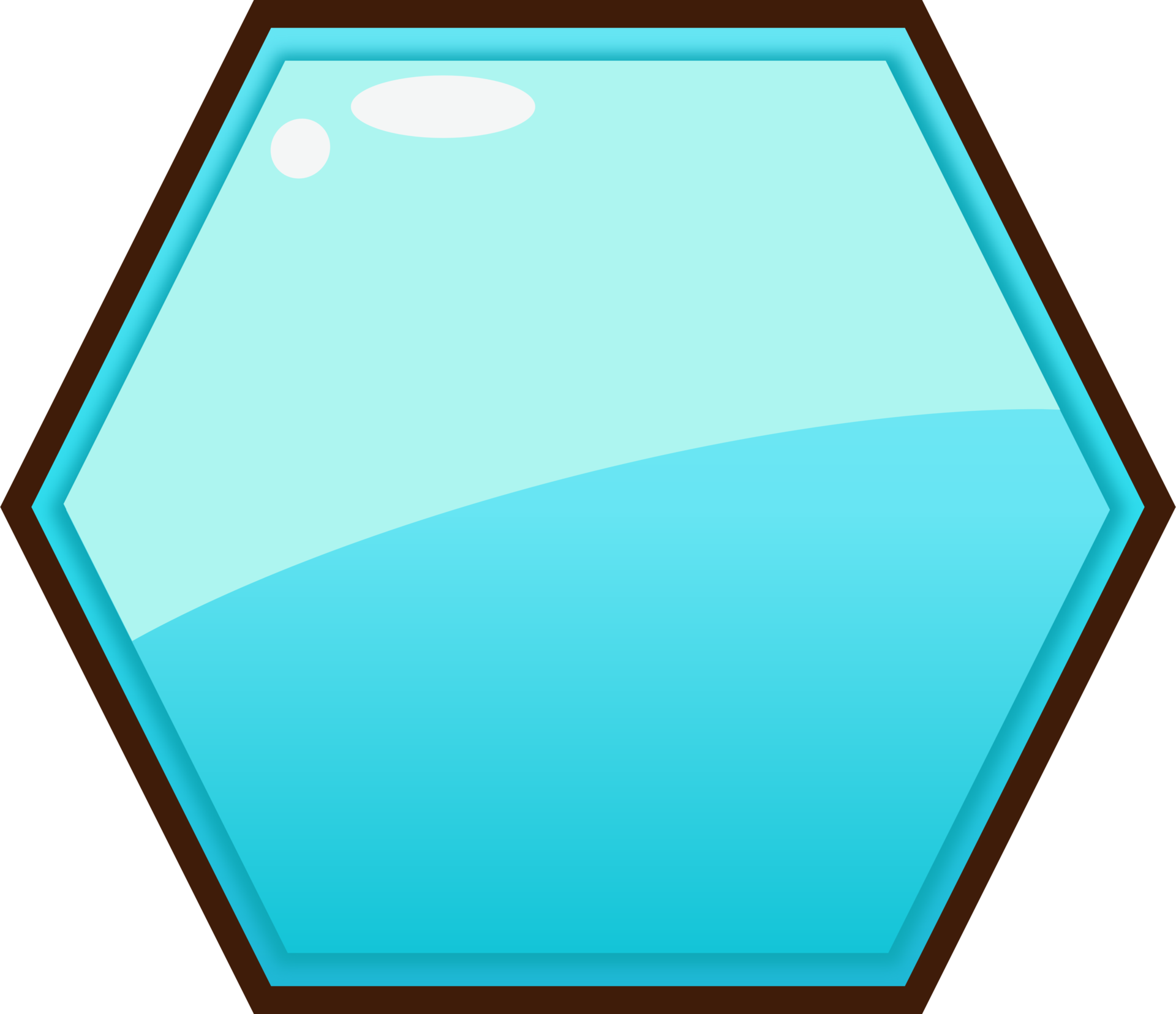 blue-cartoon-hexagon-button-10984601-png