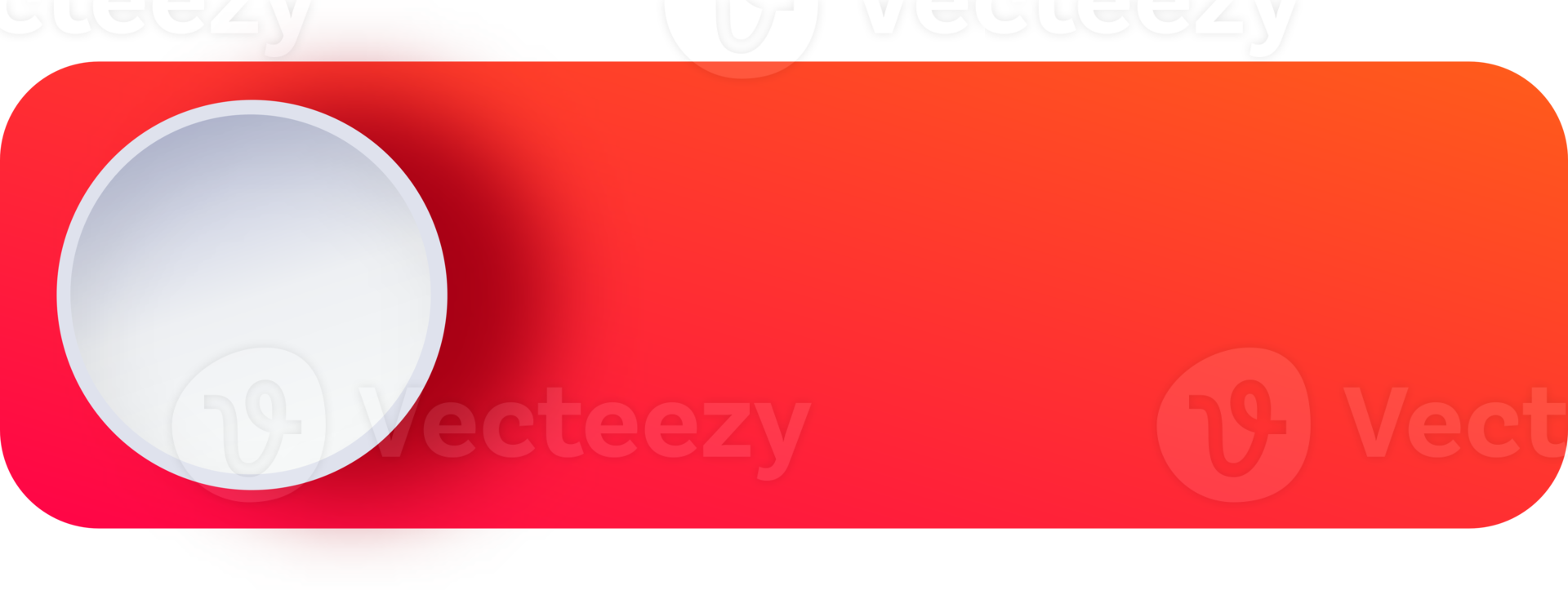 Blank Gradient Button With Circle, Button For Website png