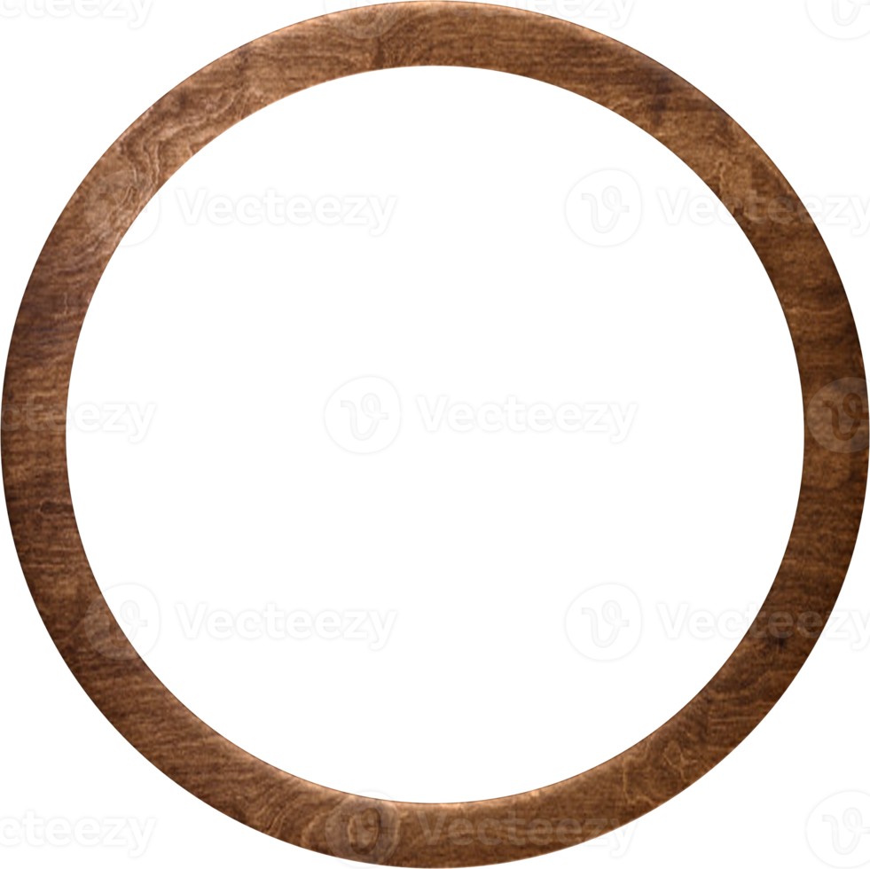 Wooden Round Frame png