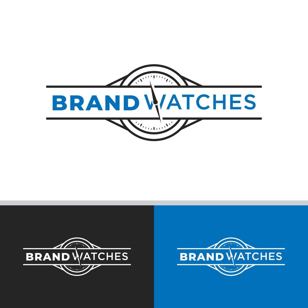 Unique Brand Watches Logo, is suitable for any business. vector