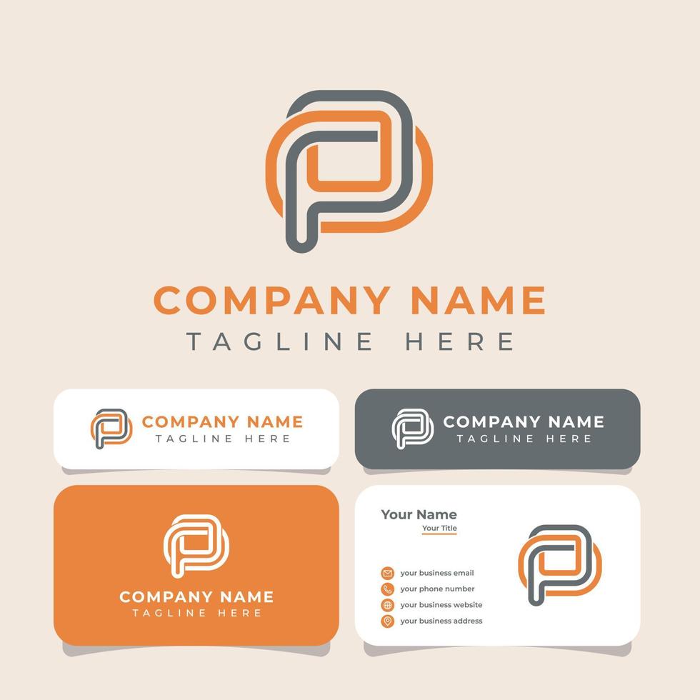 Letter PO or OP Monogram Logo, suitable for any business. vector