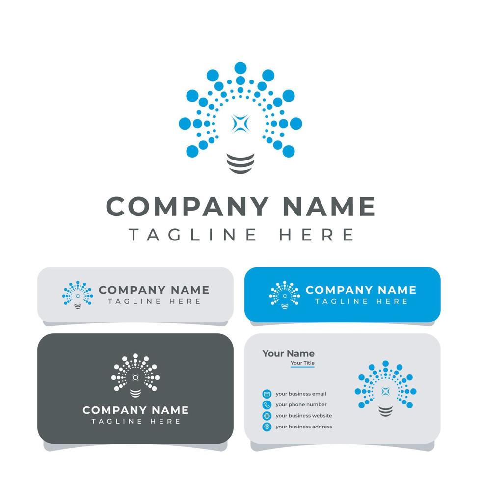 Unique Bulb Idea Logo, is suitable for any business. vector
