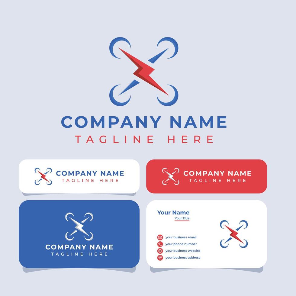 Simple Drone Power Logo, is suitable for any business. vector