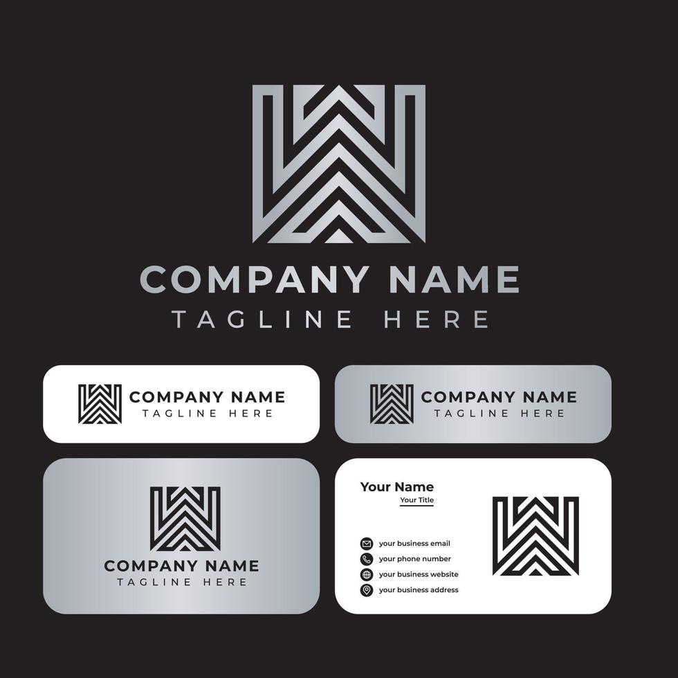 Luxury WA Monogram Logo, suitable for any business with WA or AW initials. vector