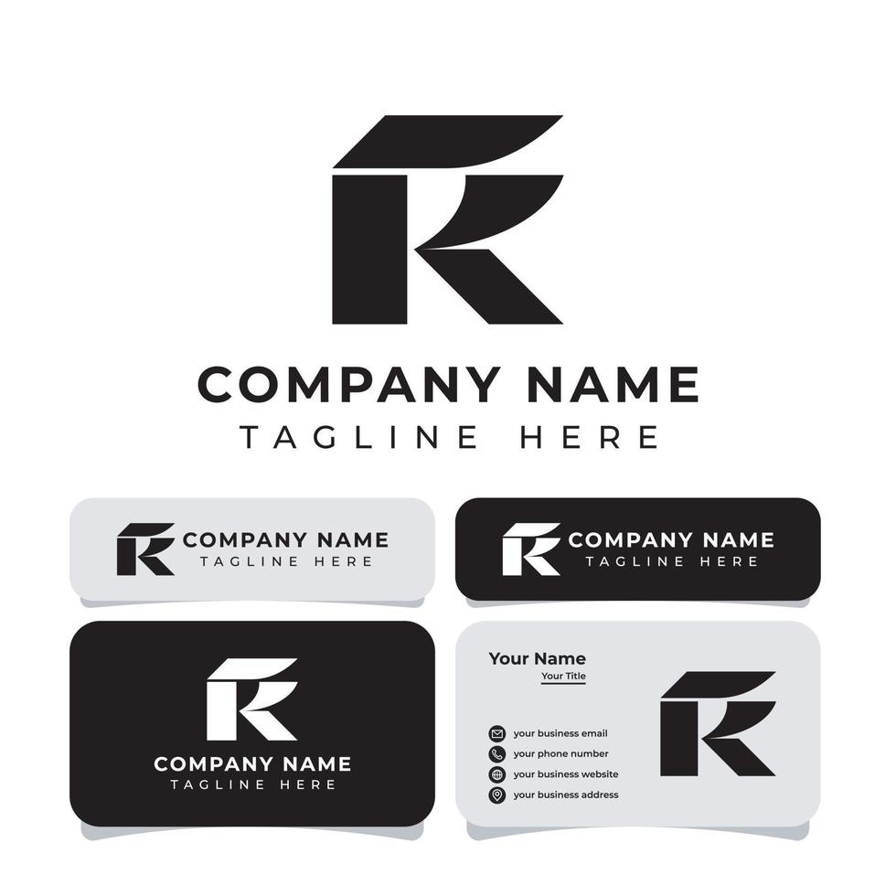logotipo de monograma de letra rk o kr, adecuado para cualquier negocio. vector