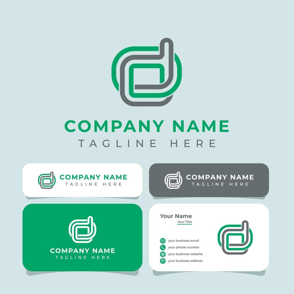 Letter DO Monoline Logo, is suitable for any business. vector