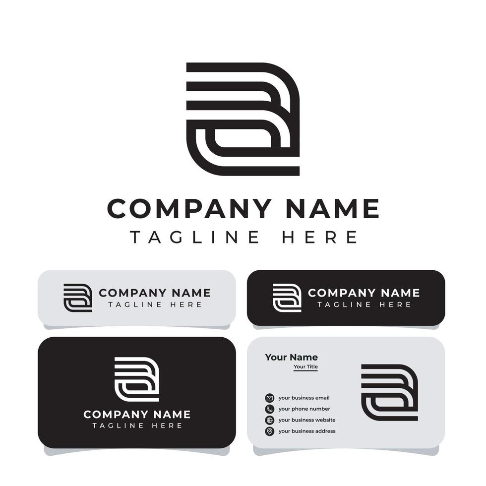 Letter A Monogram Logo, is suitable for any business. vector