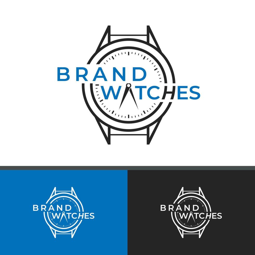 Simple Watches Logo, is suitable for any watches business. vector