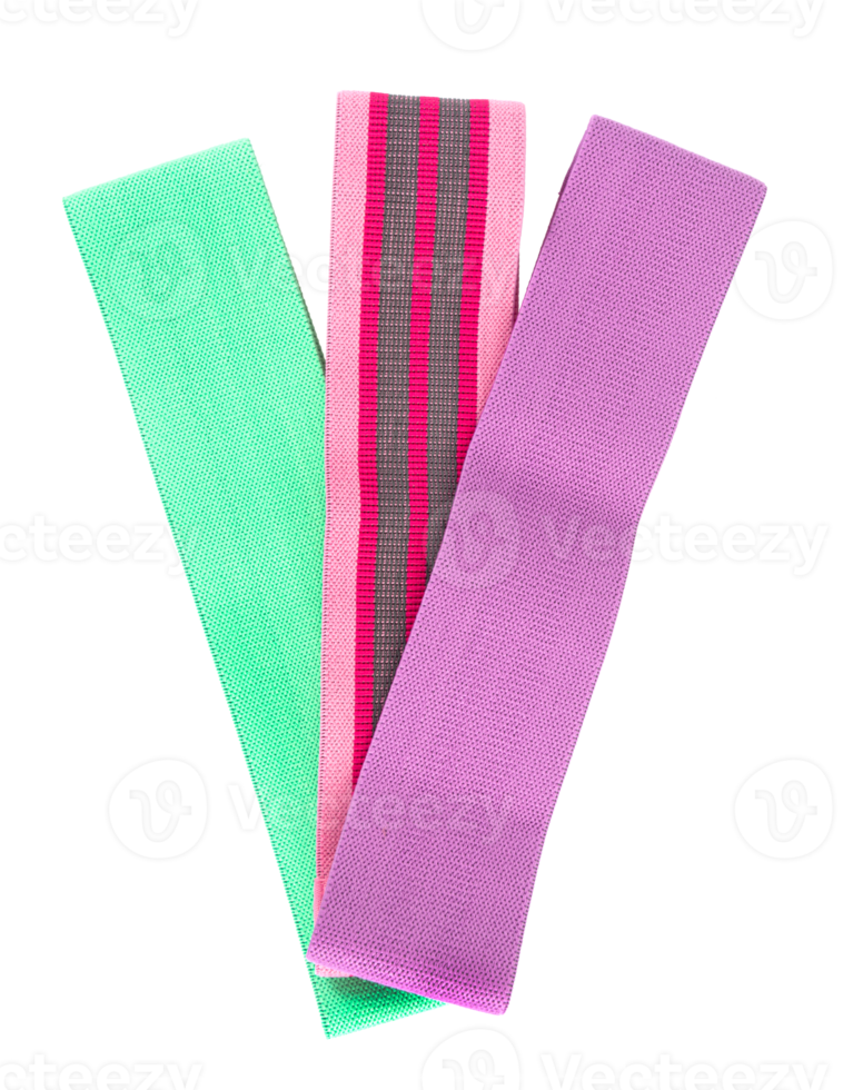 Colored Sports Gymnastic Rubber Bands cut out png