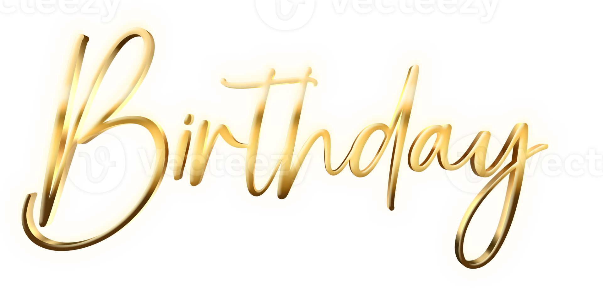 d'oro testo lettering compleanno tagliare su png