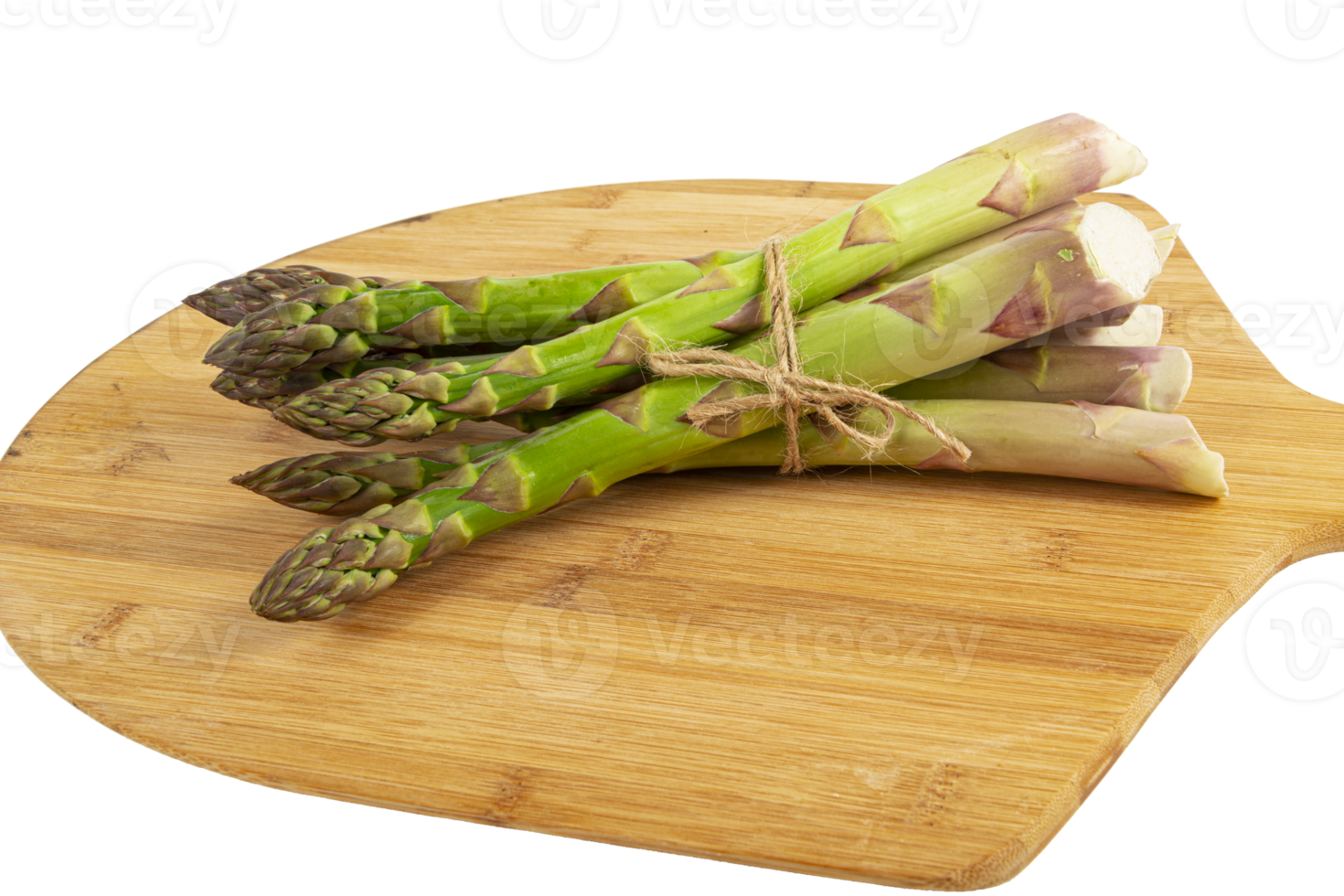 Vegetarian fresh green asparagus. vegetable cut out png