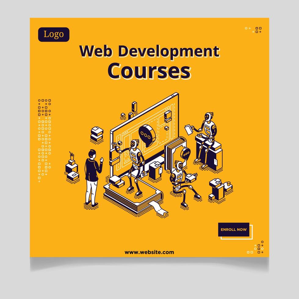 Web Development Courses vector