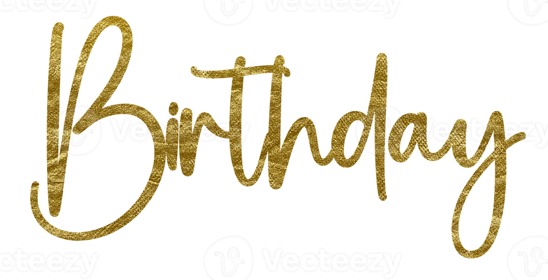 goldener Text Schriftzug Geburtstag ausgeschnitten png