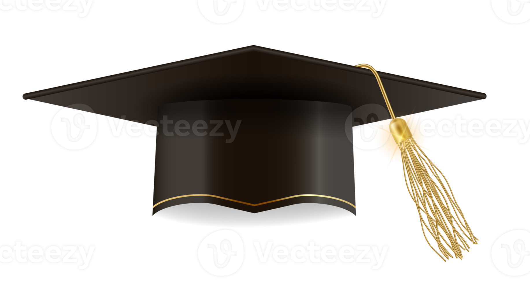 Graduation black cup isolated cut out png