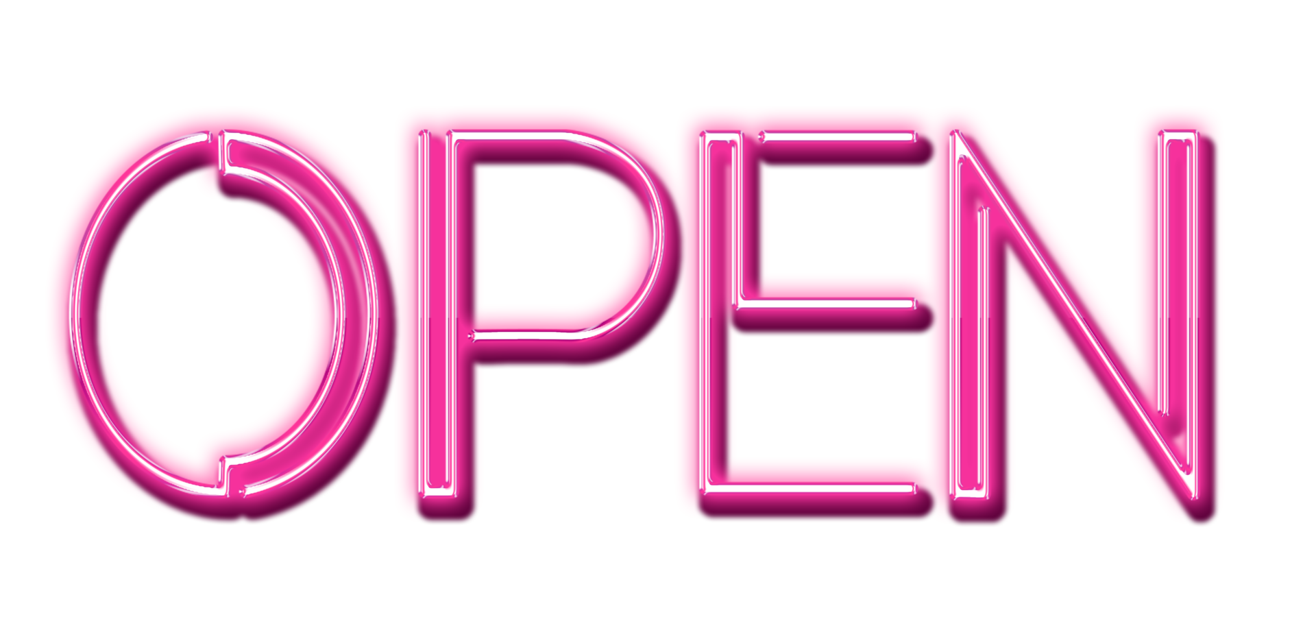 Free Pink Neon Text Open cut out 10985722 PNG with Transparent Background